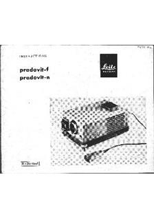 Leica Pradovit F manual. Camera Instructions.